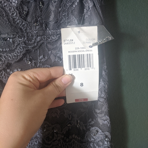 Gray Lace Dress - Picture 5 of 5